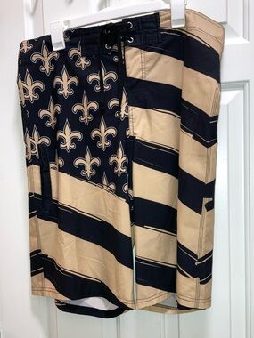 Mens NFL New Orleans Saints Swim Trunks Size 36